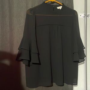 Black blouse top